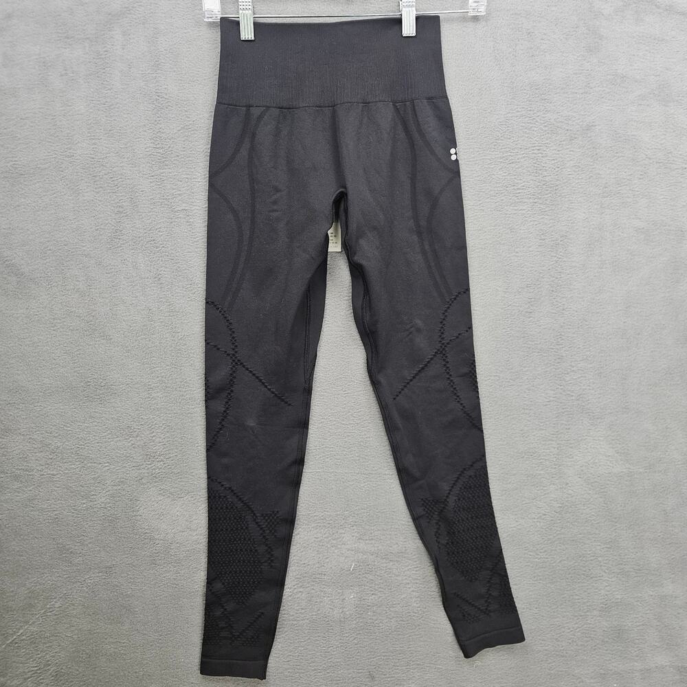 Sweaty Betty 360 Seamless Yoga Leggings Black High Rise Size M NWT Activewear